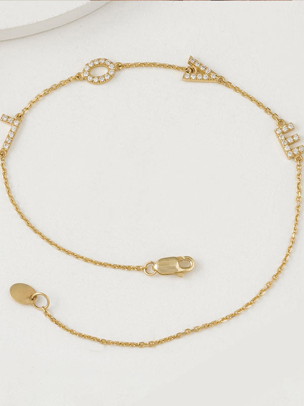 Bratara din Argint Gold Whispers of Love