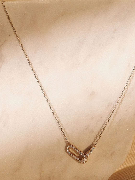 Colier din Argint Gold Radiant Unity