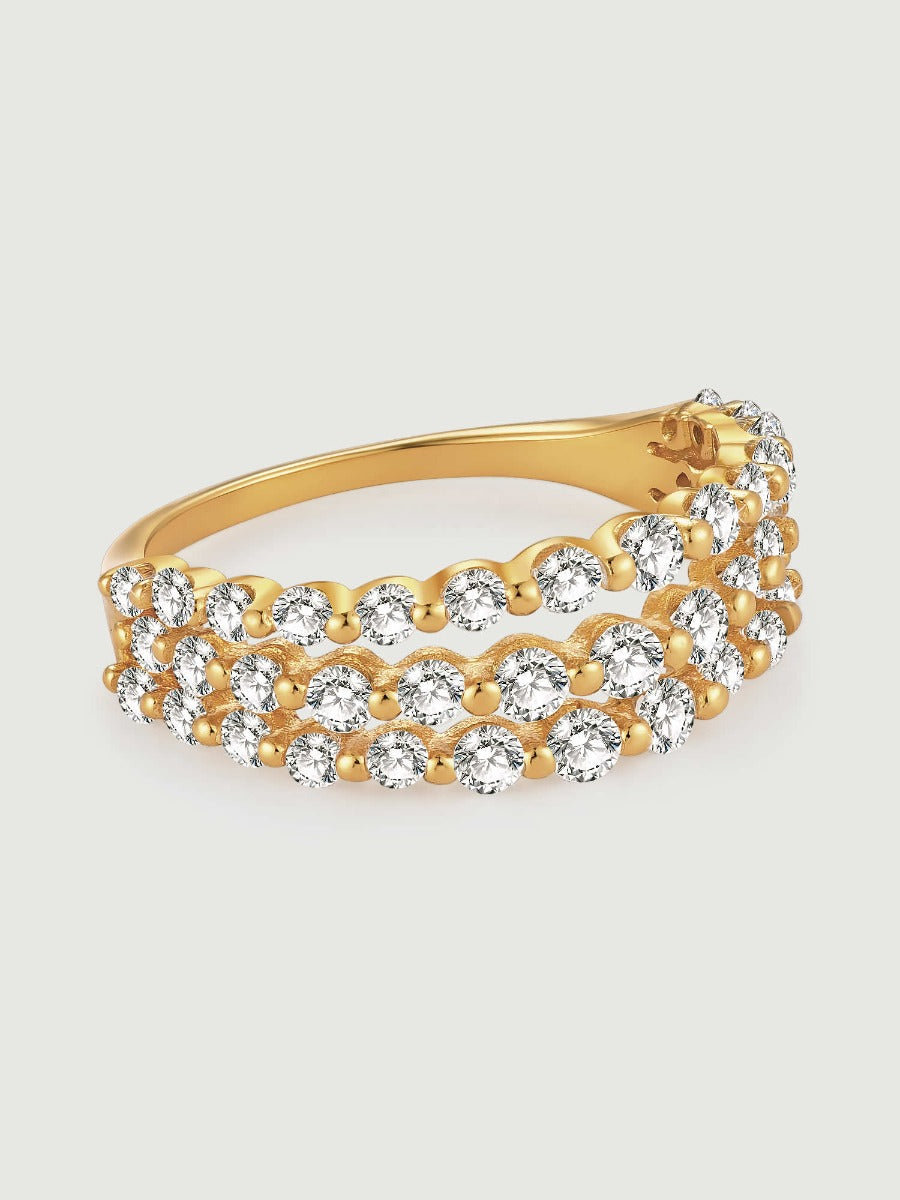 Inel din Argint Golden Cascade