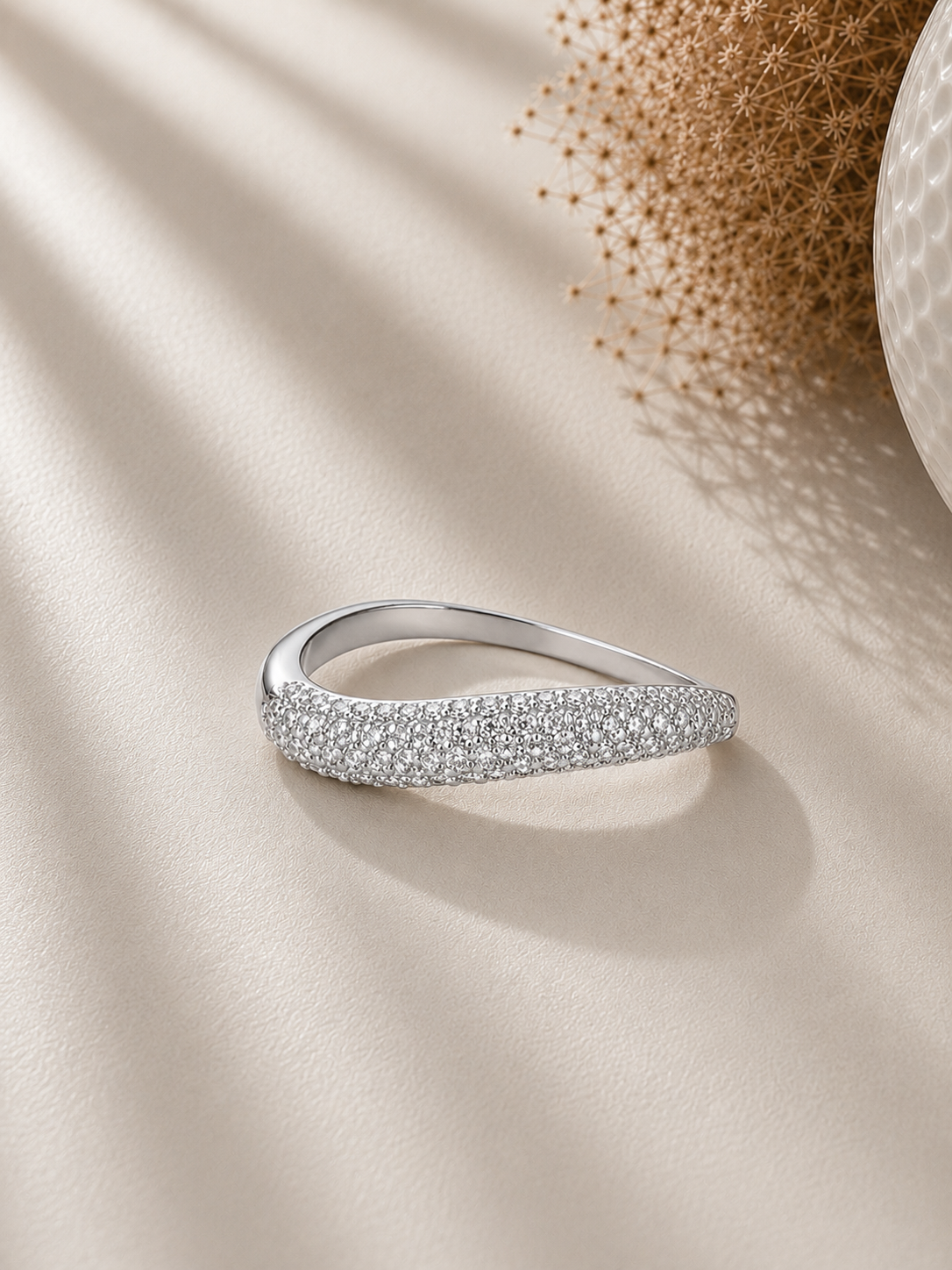 Inel din argint 925 cu zirconii pavé design elegant lifestyle