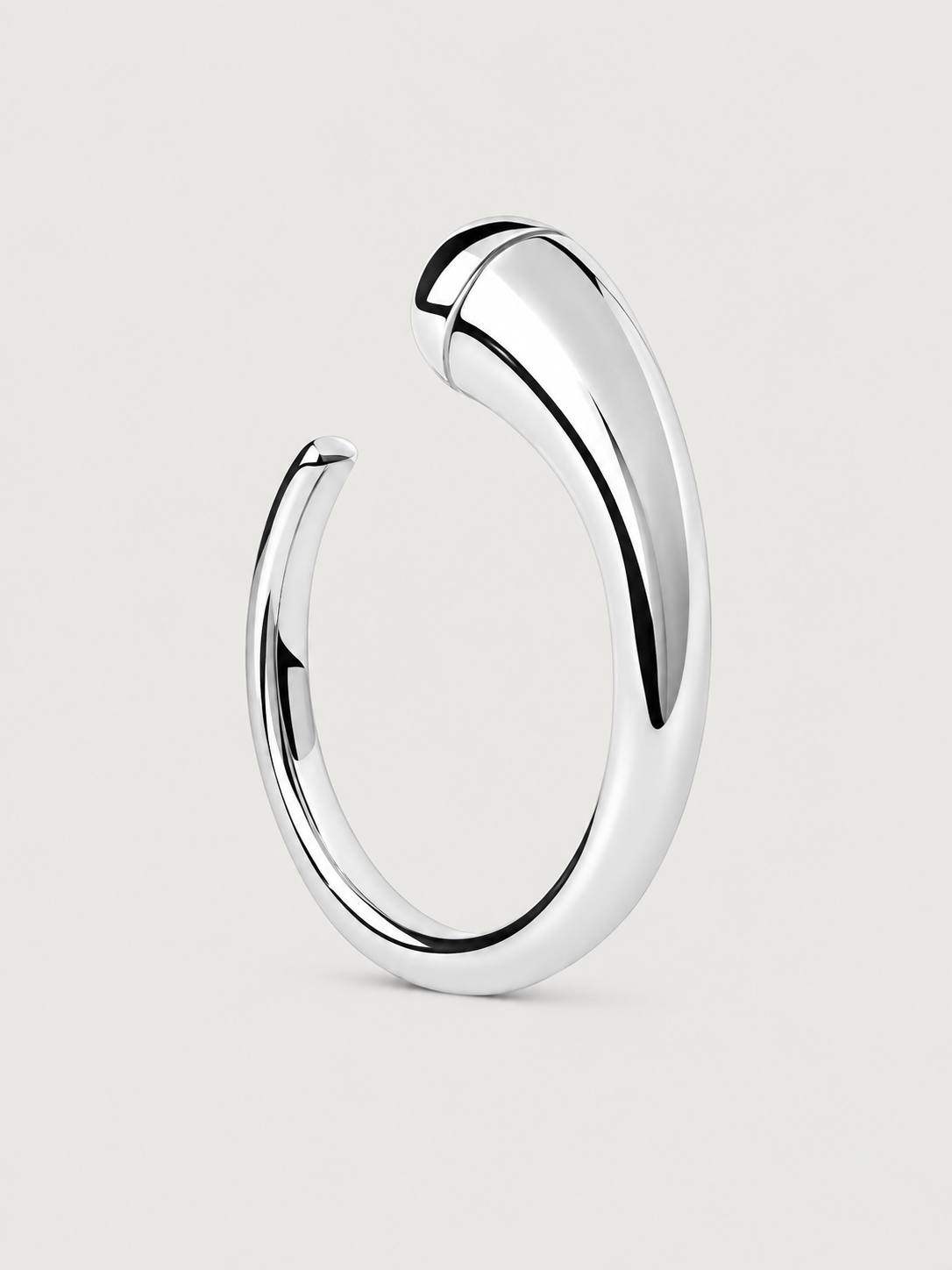 Inel din argint 925 cu design fluid minimalist
