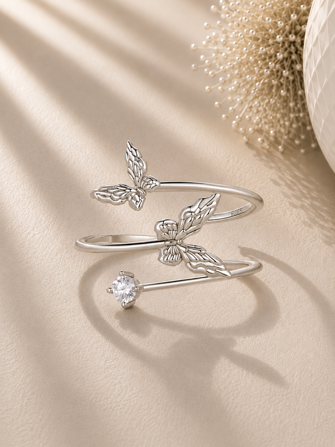 Inel din argint cu fluture elegant feminin lifestyle
