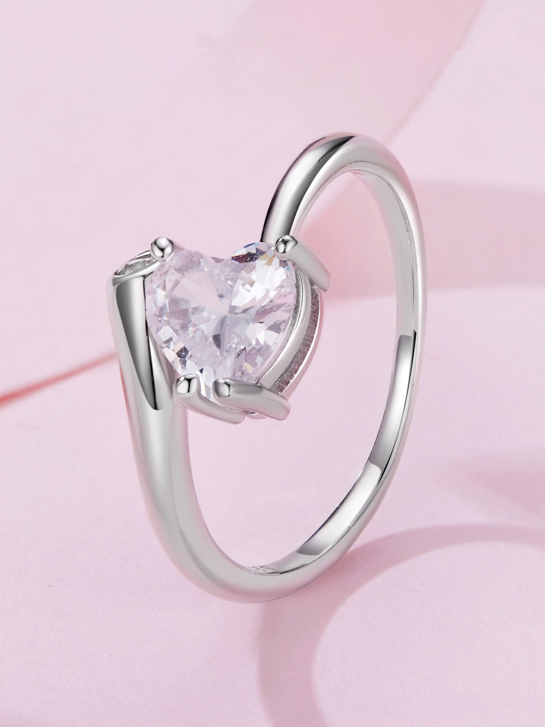 Inel din argint cadou romantic cu inimă