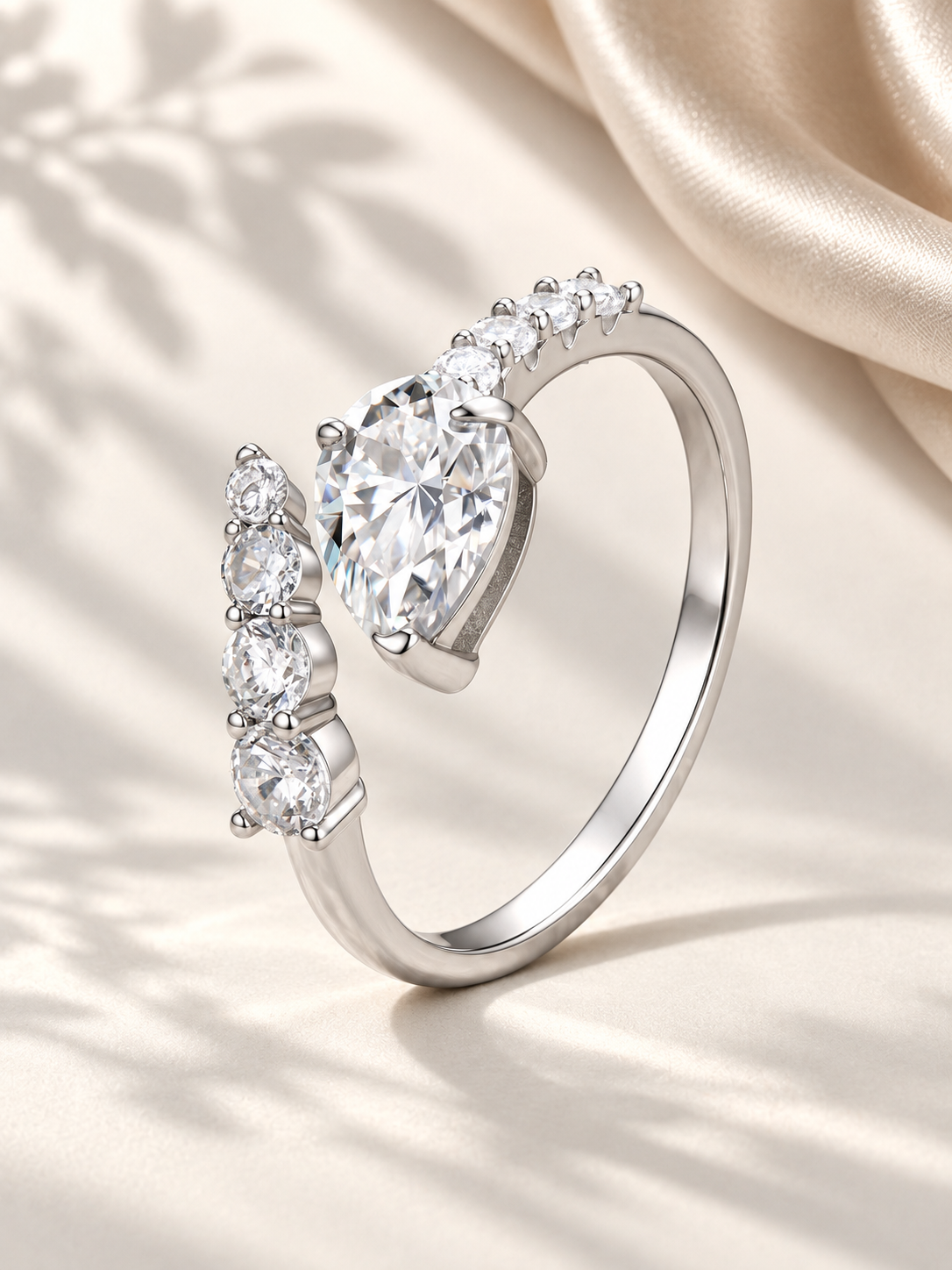 Inel Deschis Moissanite Luminous Orbit