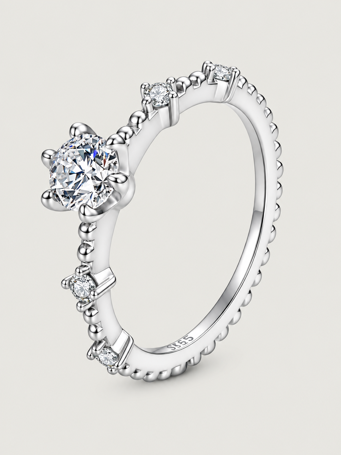 Inel din Argint Moissanite Celestial Crown