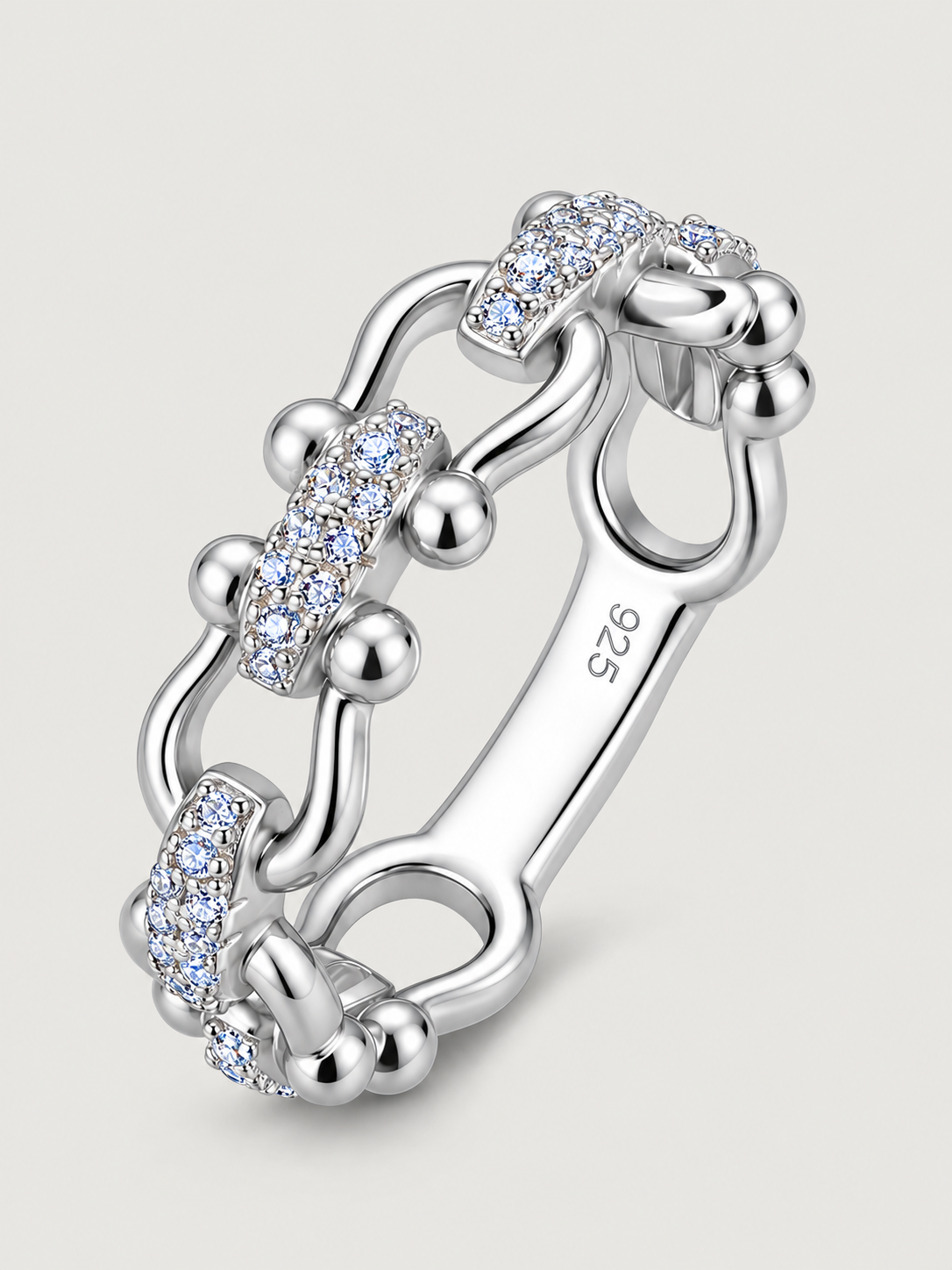 Inel din Argint Moissanite Silver Link Radiance