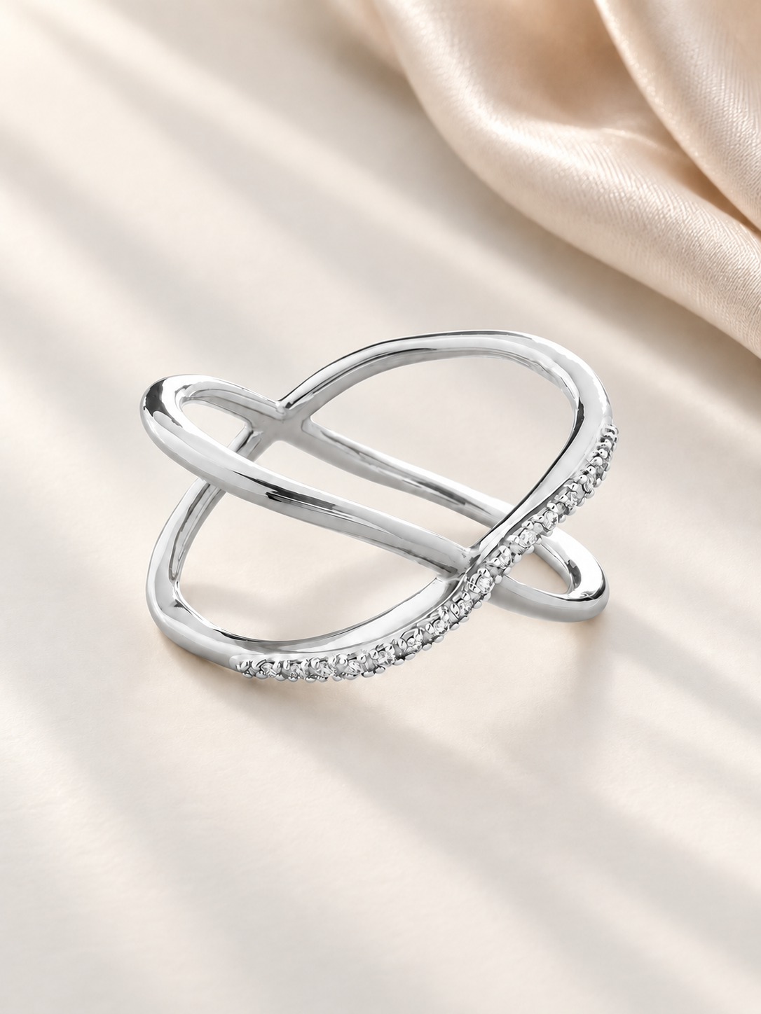 Inel Modern din Argint Infinity Orbit