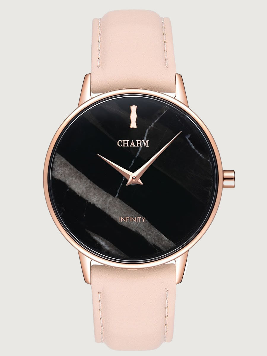 Set Cadou : Ceas Infinity Marble Florence + Curea din piele Nuderose