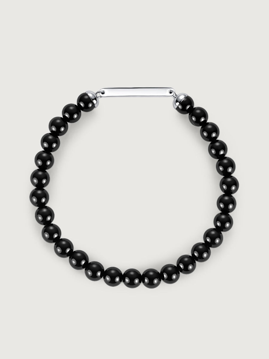 Bratara din Argint Men Black Onyx Midnight Identity