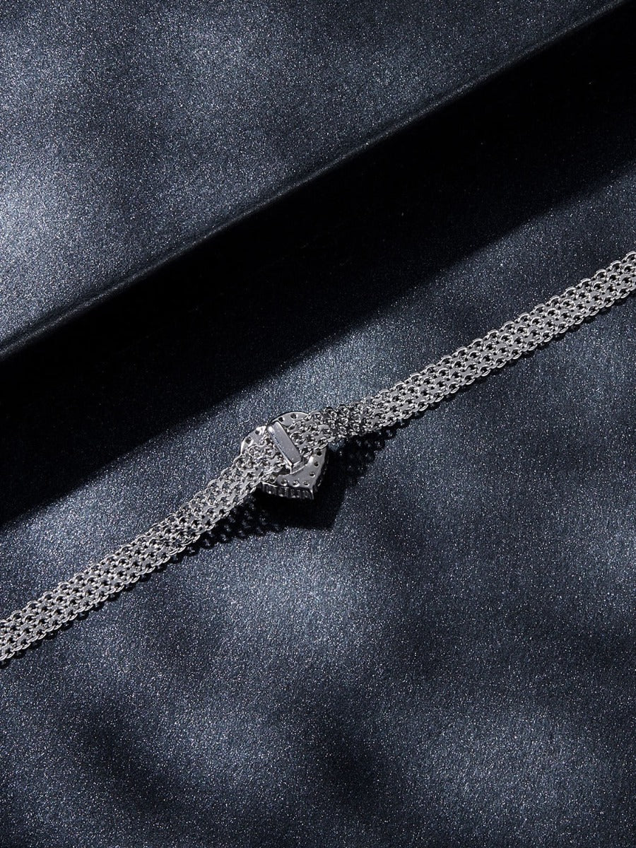 Bratara din Argint Moissanite Whispers of Love