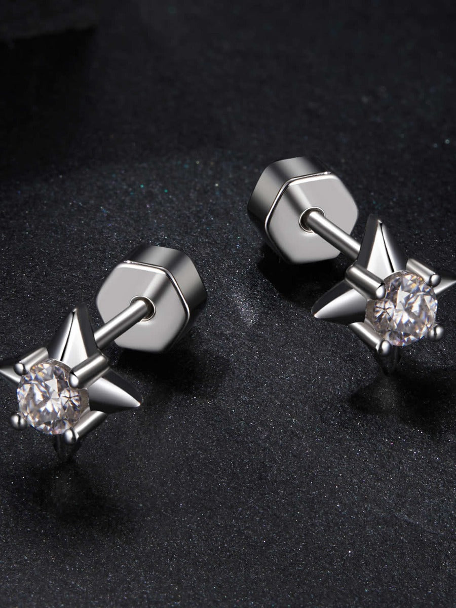Cercei din Argint Moissanite Celestial