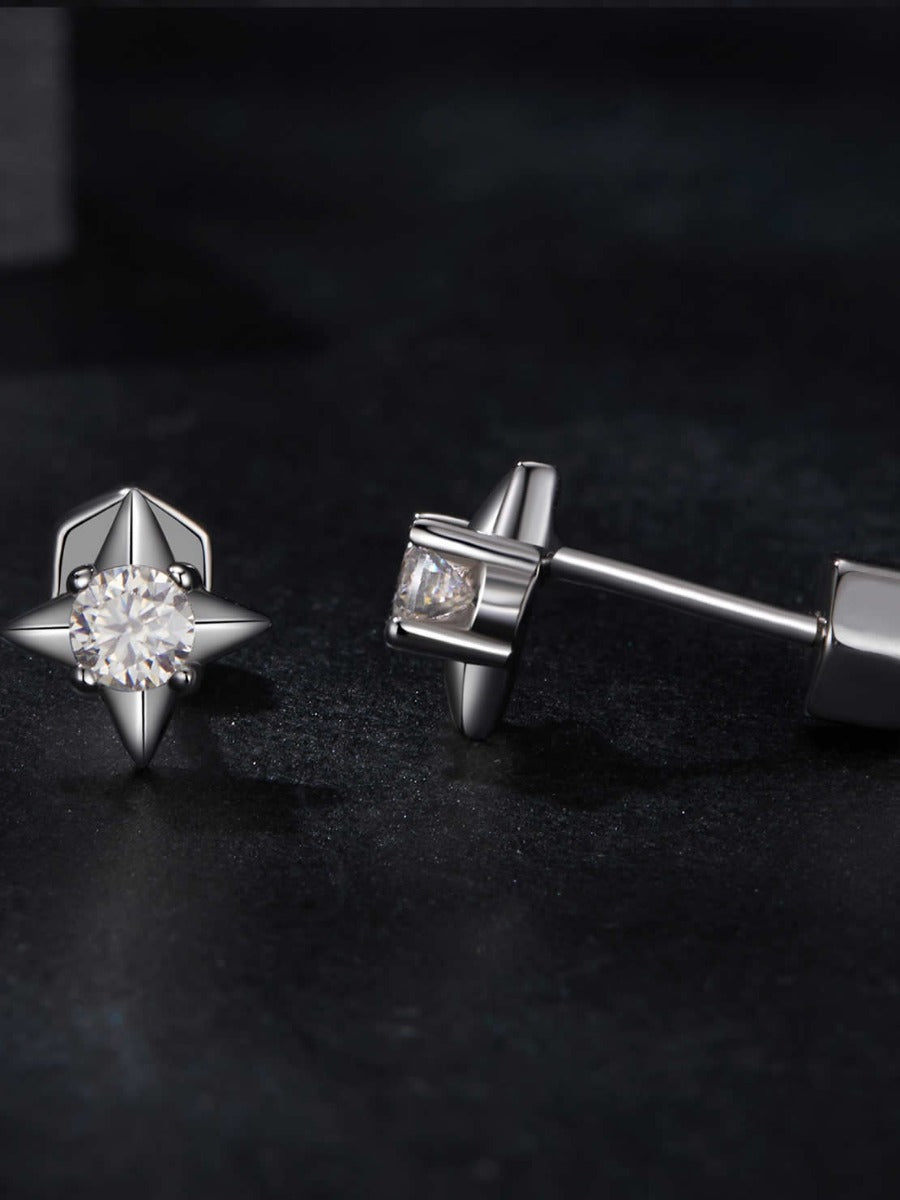 Cercei din Argint Moissanite Celestial