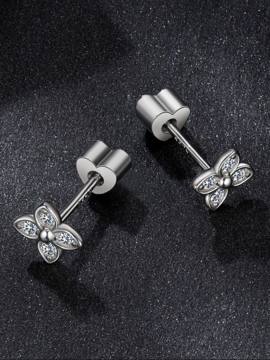 Cercei din Argint Moissanite Bloom