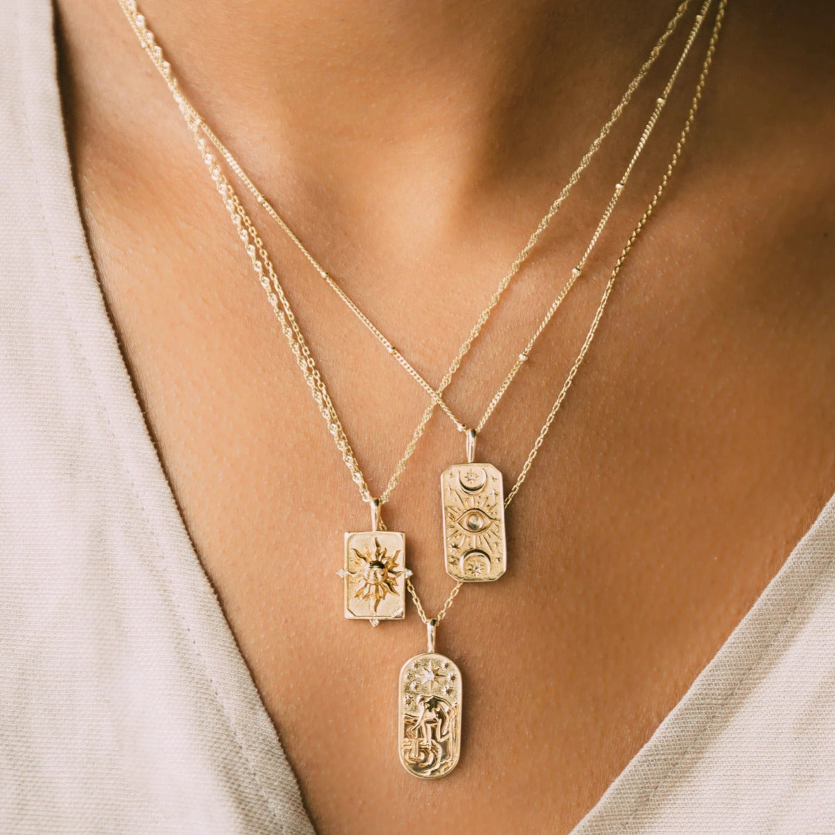 Pandantiv din Argint Moonstone Celestial Elegance Auriu