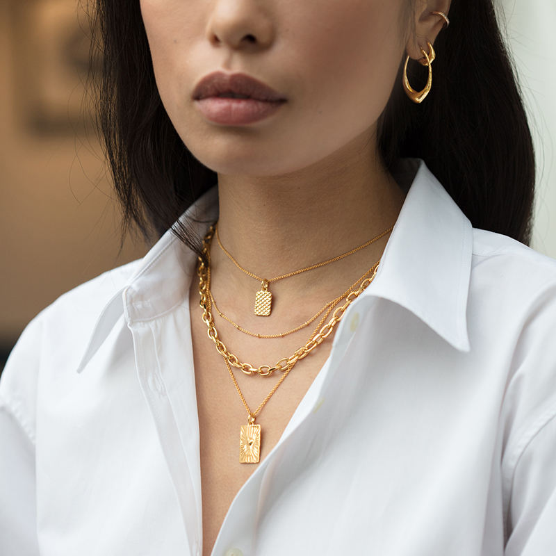 Pandantiv din Argint Radiant Heart Sunburst Argintiu