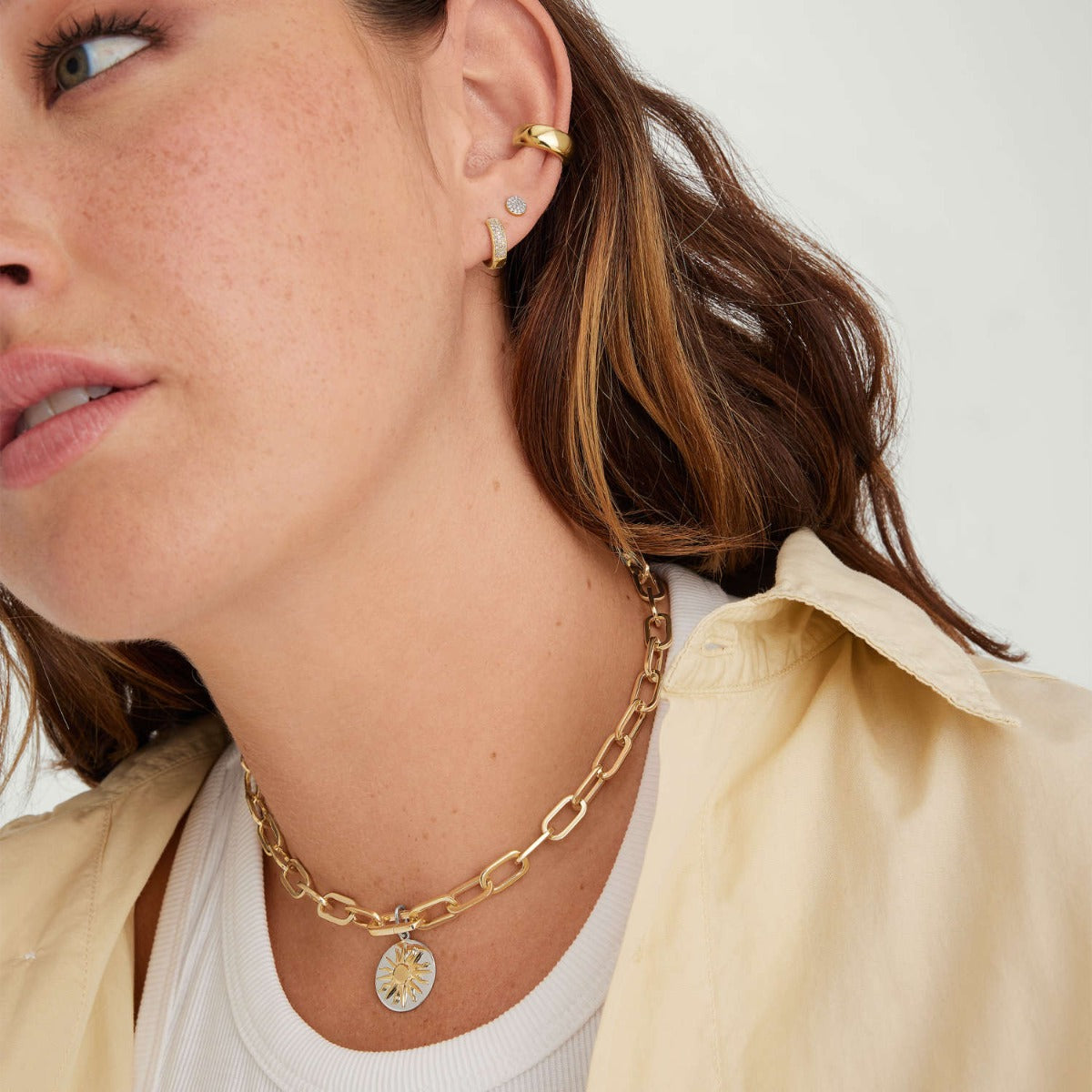 Pandantiv din Argint Radiant Sunburst