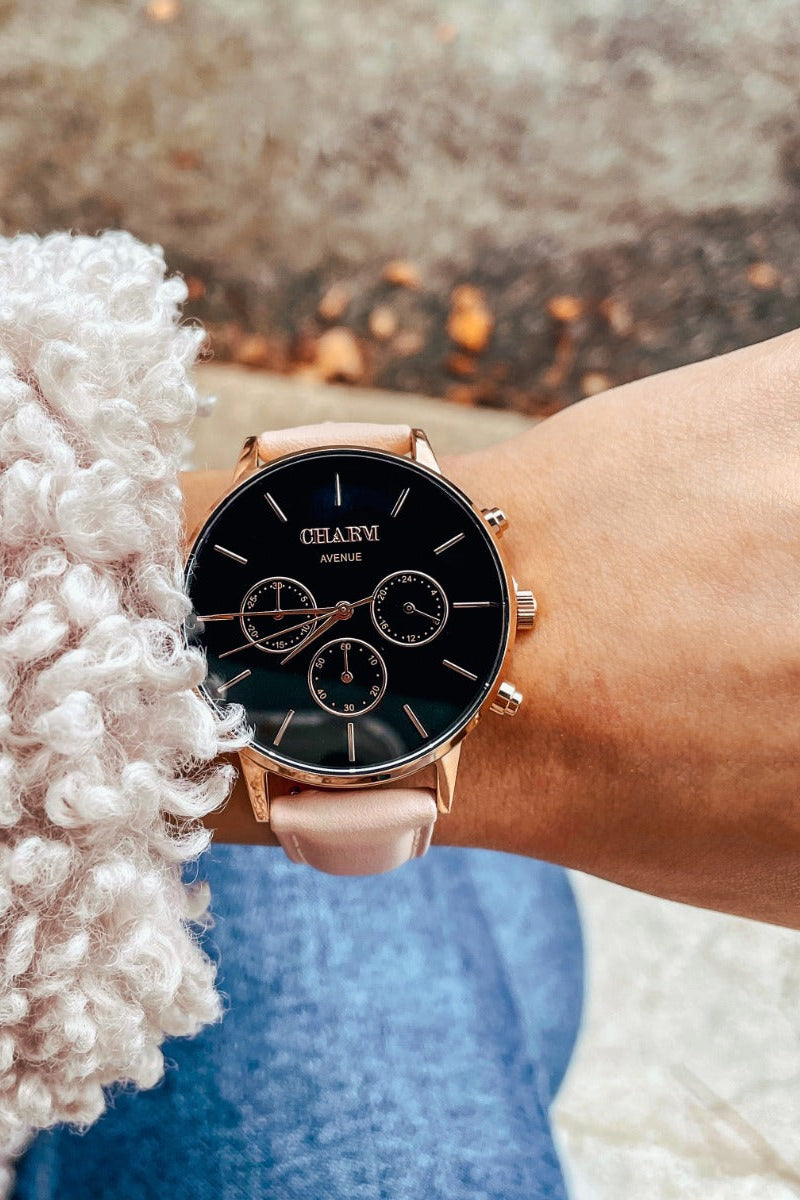 Set Cadou: Ceas Avenue Dorobanti Nude Rose + Curea de metal Rose Gold