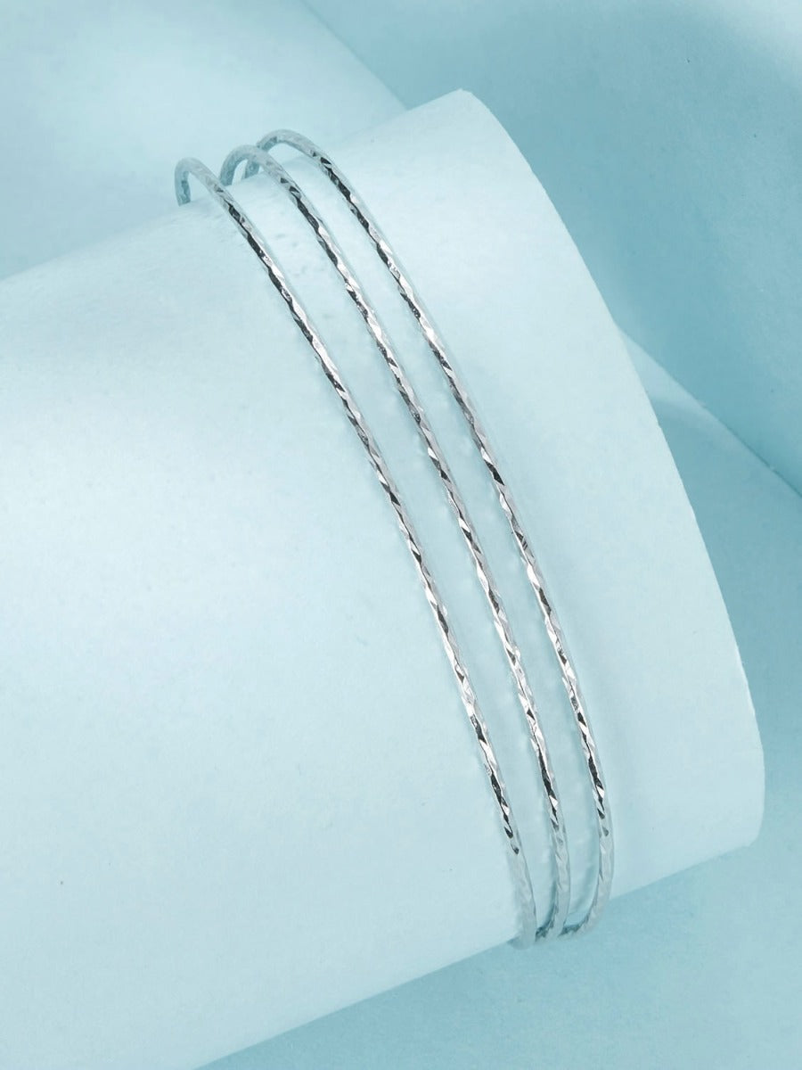 Bratara din argint Trio of Silver Whispers