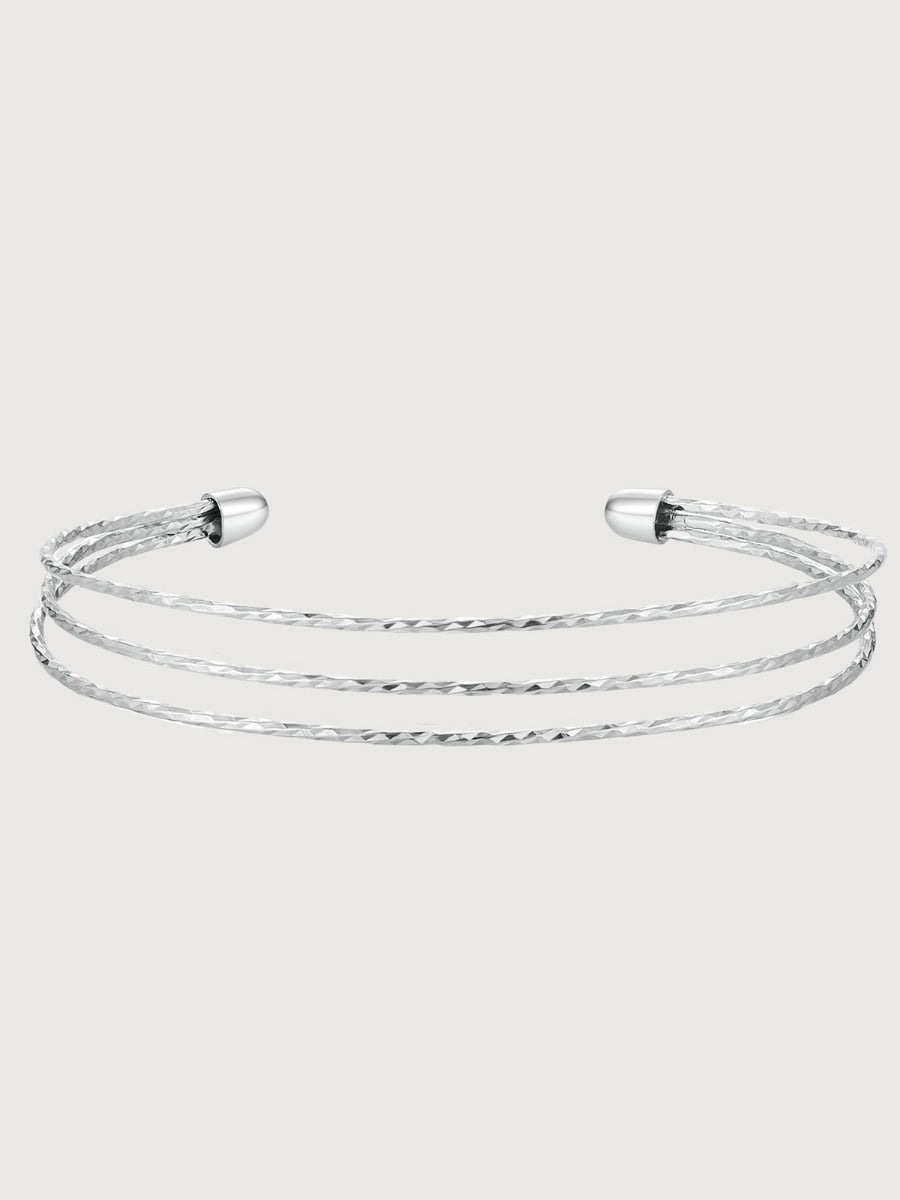 Bratara din argint Trio of Silver Whispers