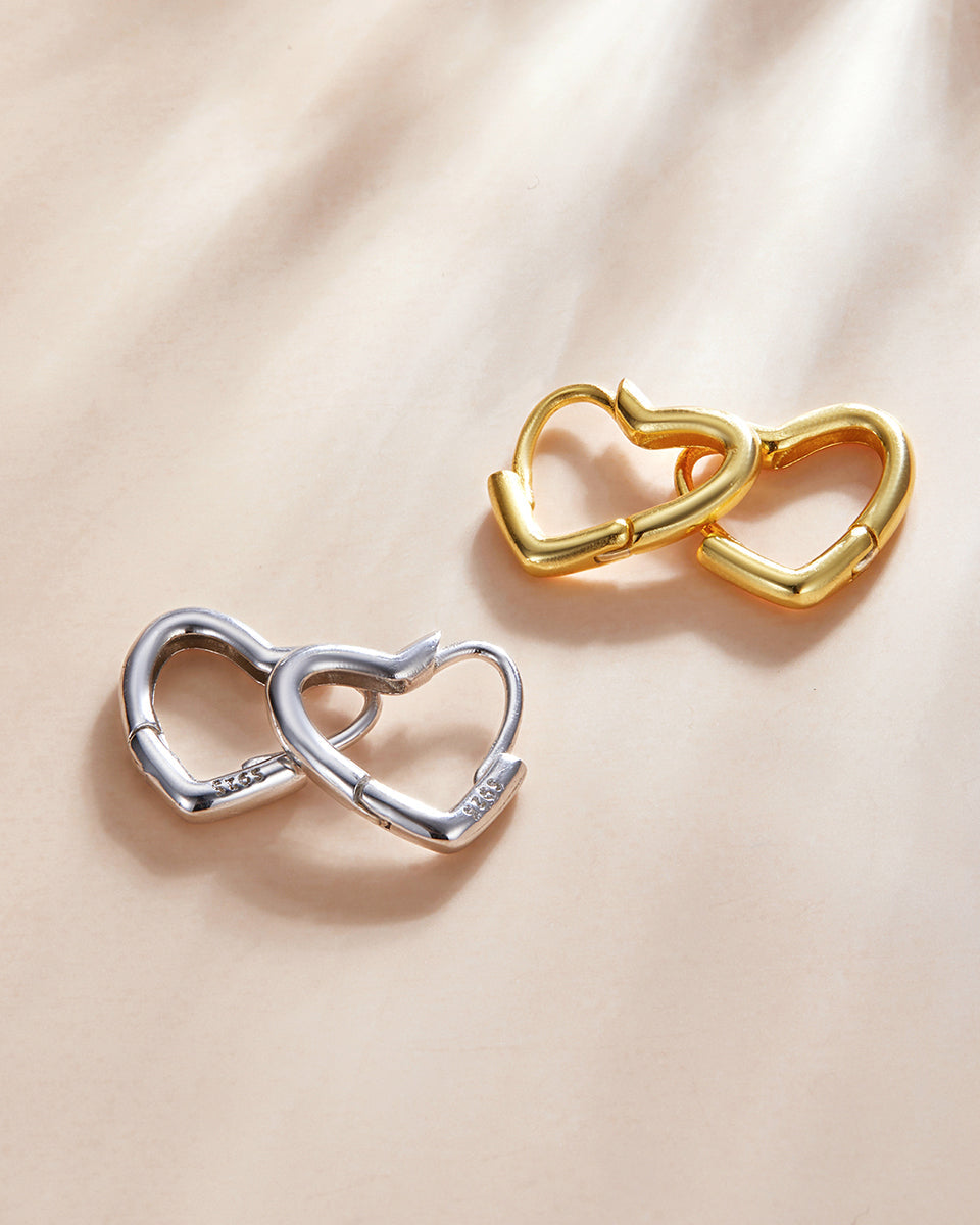 Cercei din Argint Metal Love