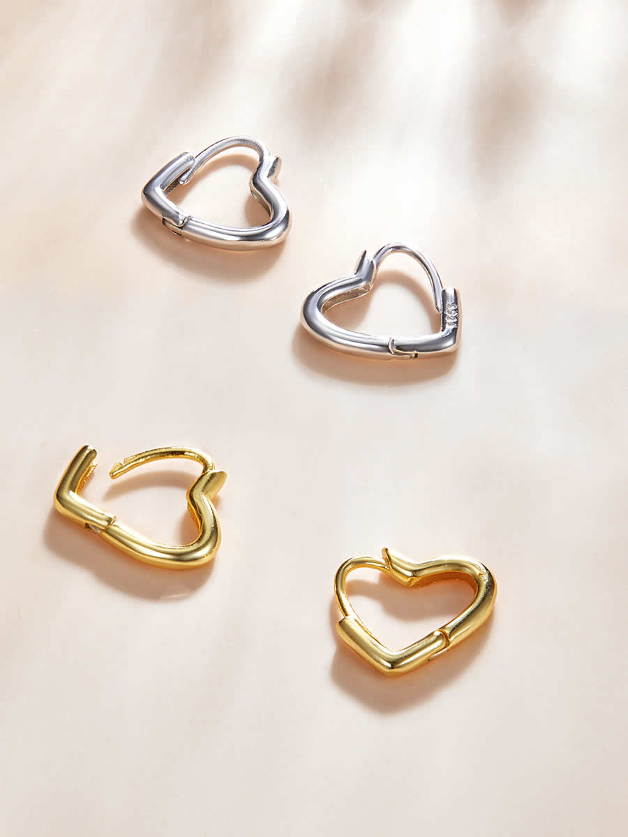 Cercei din Argint Golden Flow