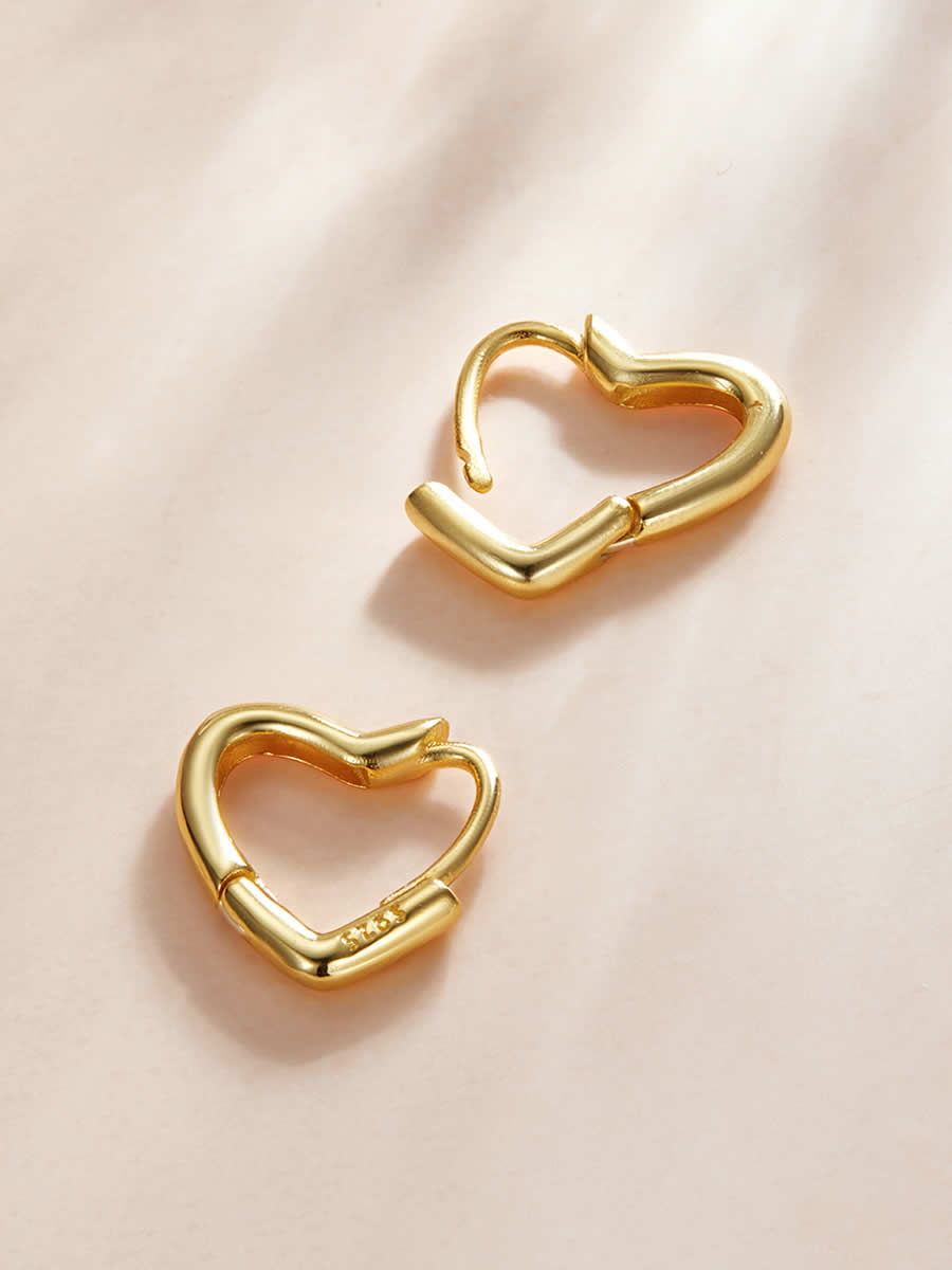 Cercei din Argint Golden Flow