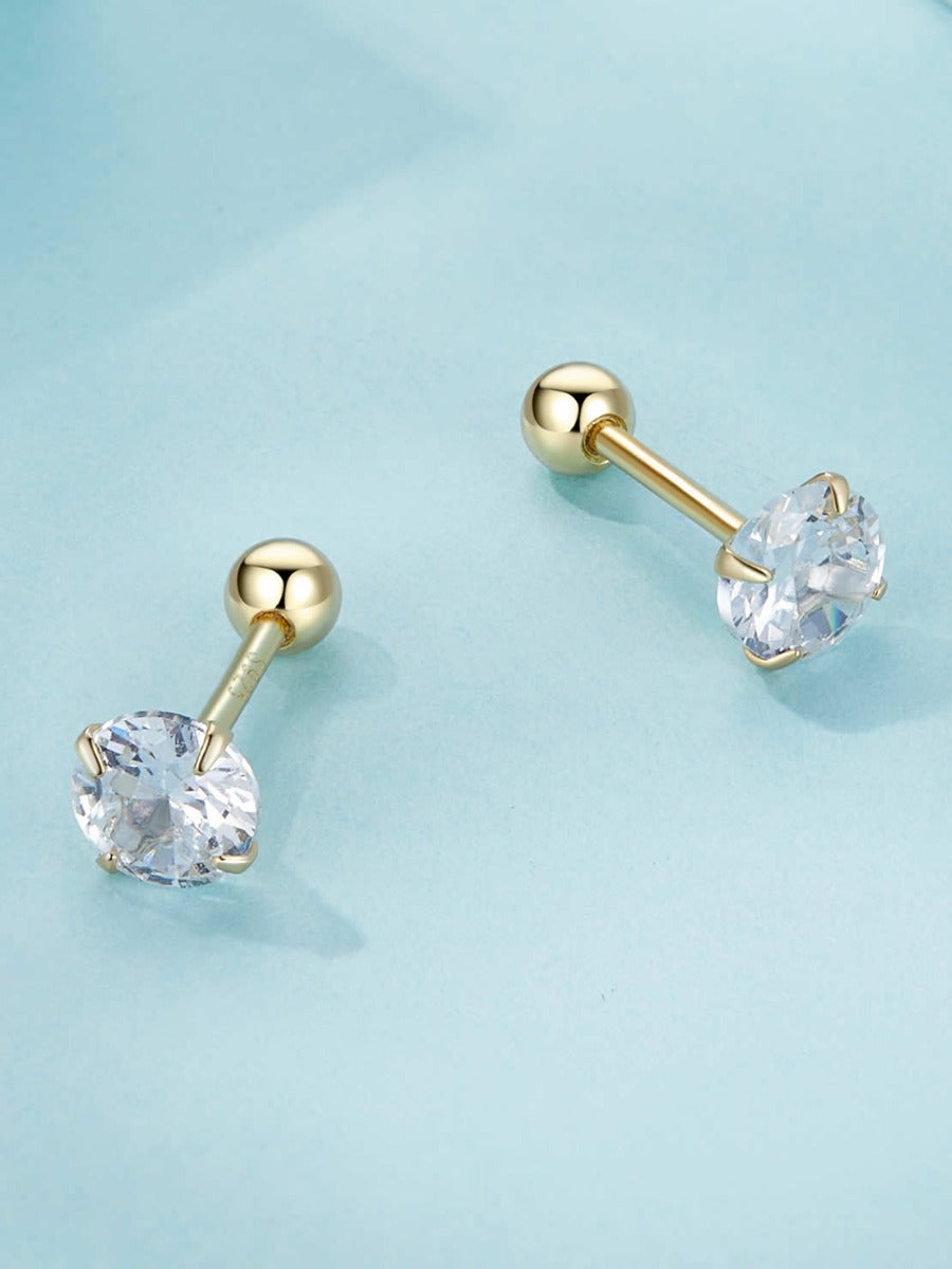 Cercei din Argint Brilliance Gold