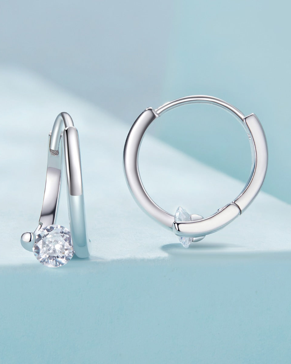 Cercei din Argint Radiant Elegance