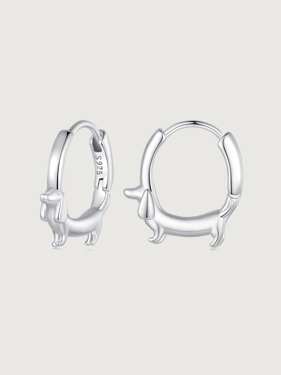 Cercei din Argint Dachshund Delight