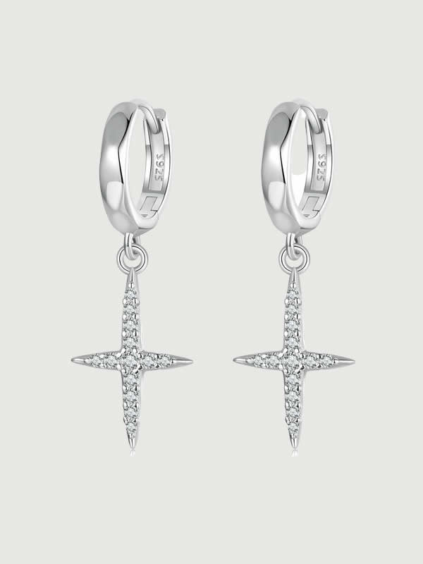 Cercei din Argint Celestial Cross