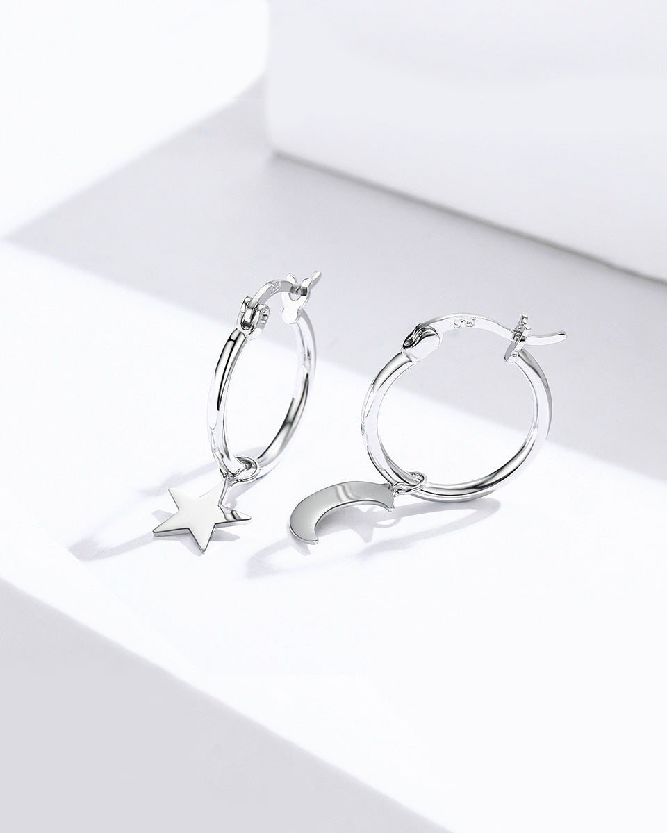 Cercei din Argint Star&Moon