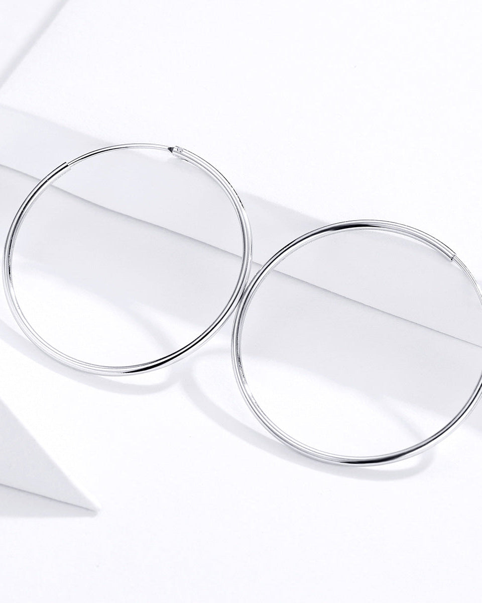 Cercei din Argint Simple Line