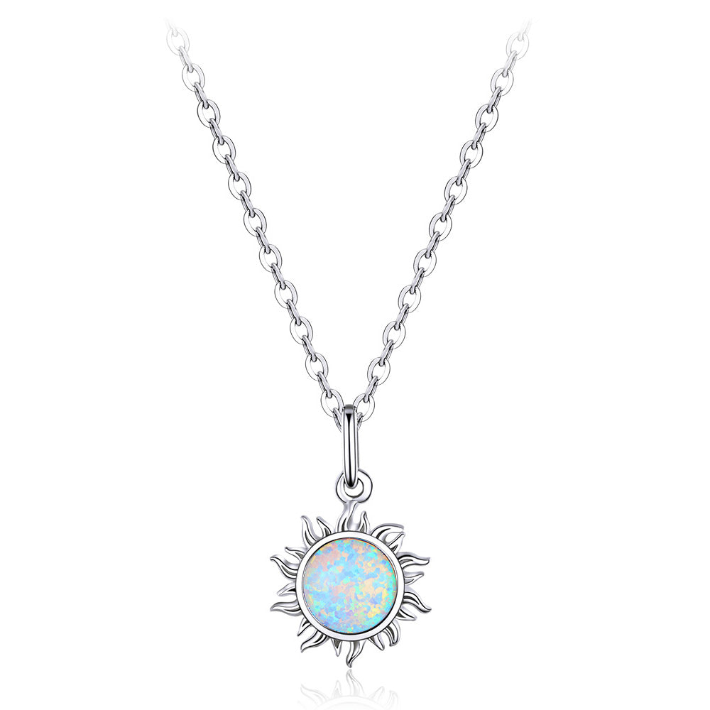 Pandantiv cu Lantisor din Argint The Sun