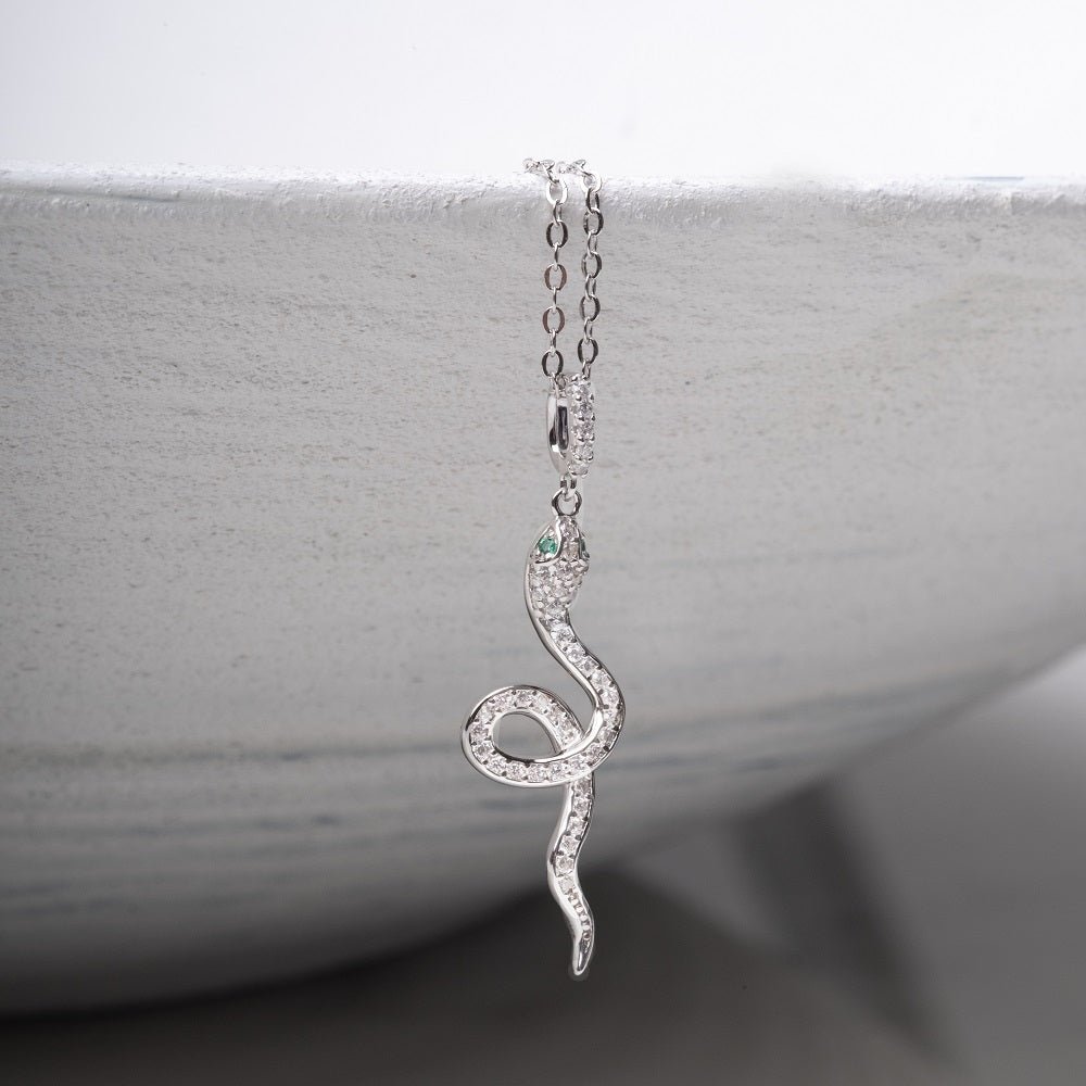 Pandantiv cu Lantisor din Argint Gypsophila Necklace