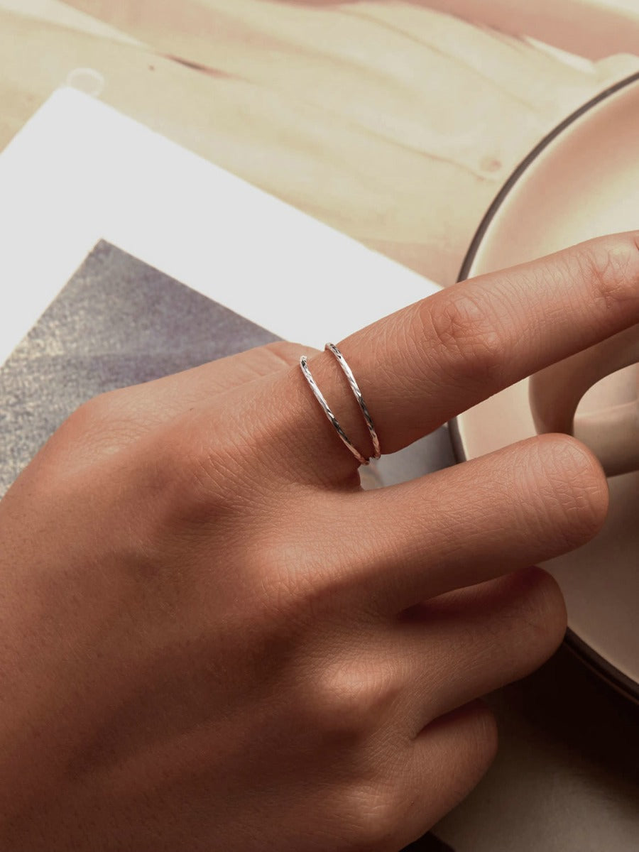 Inel din argint Infinite Threads