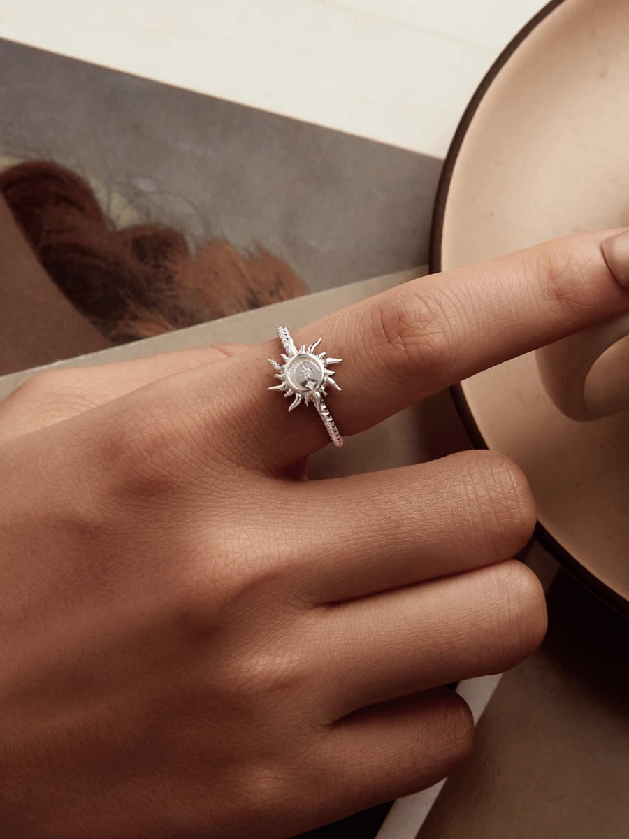 Inel din Argint Sun & Moon Harmony