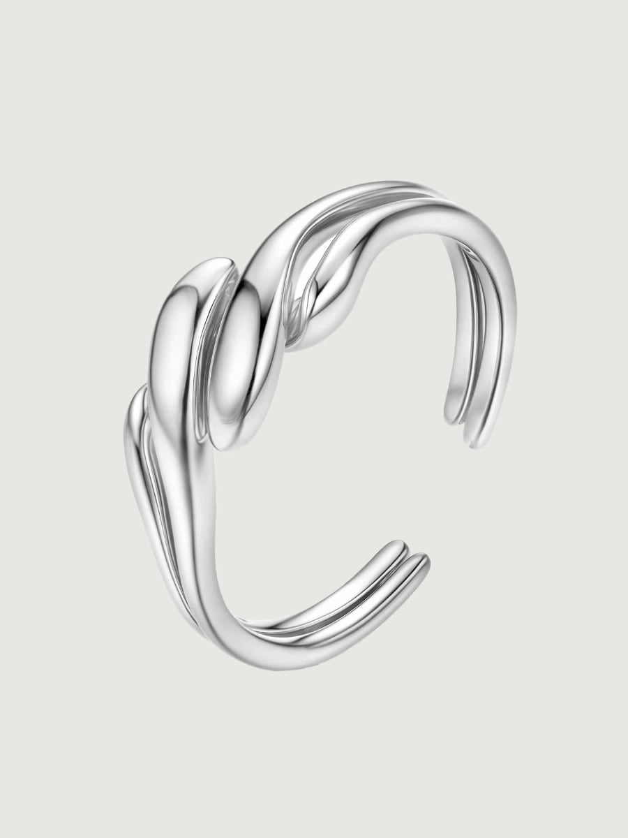 Inel din Argint Fluid Unity Silver
