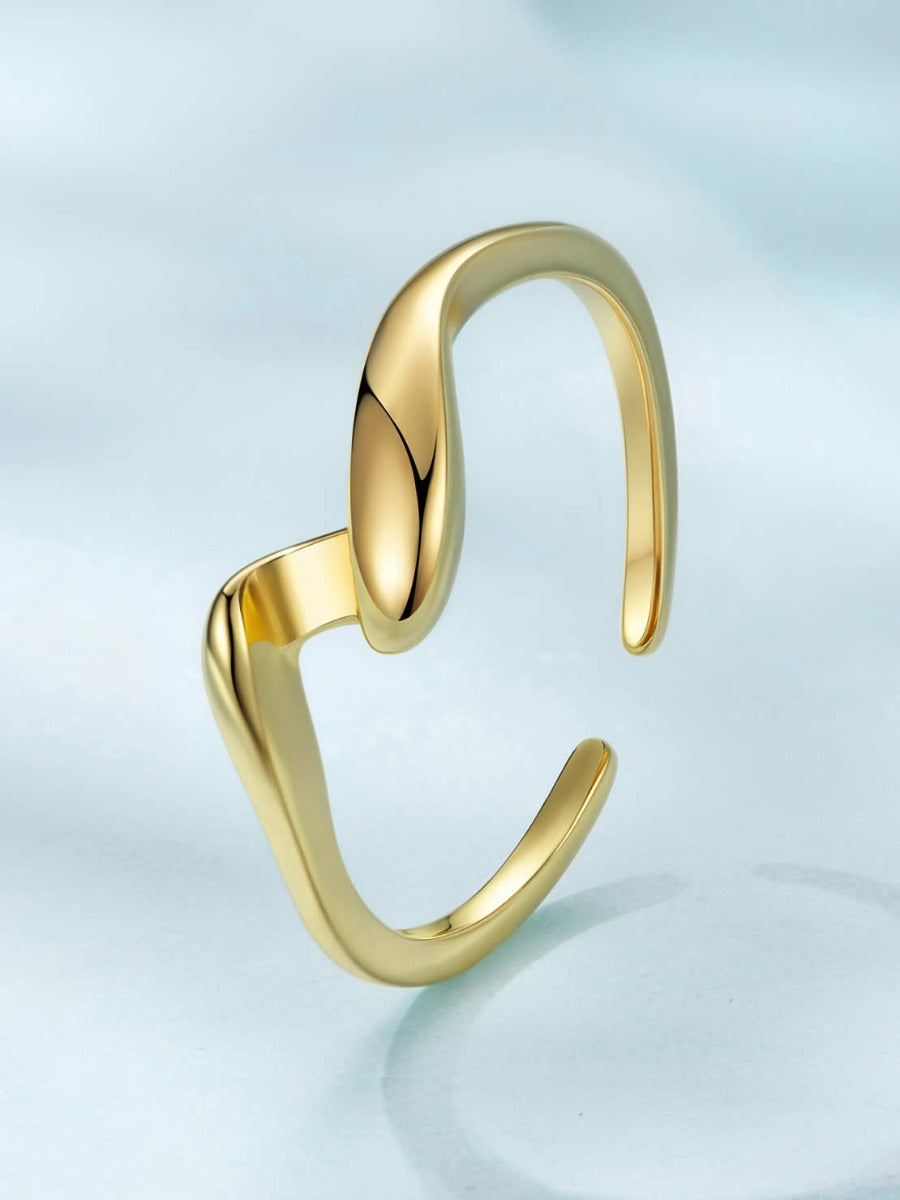 Inel din Argint Fluid Unity Gold & Silver