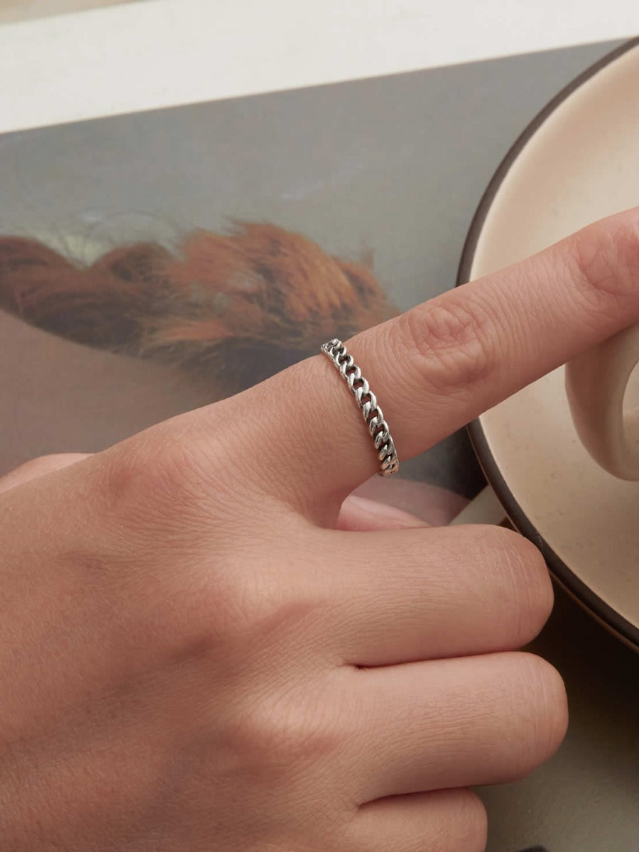 Inel din Argint Bold Link