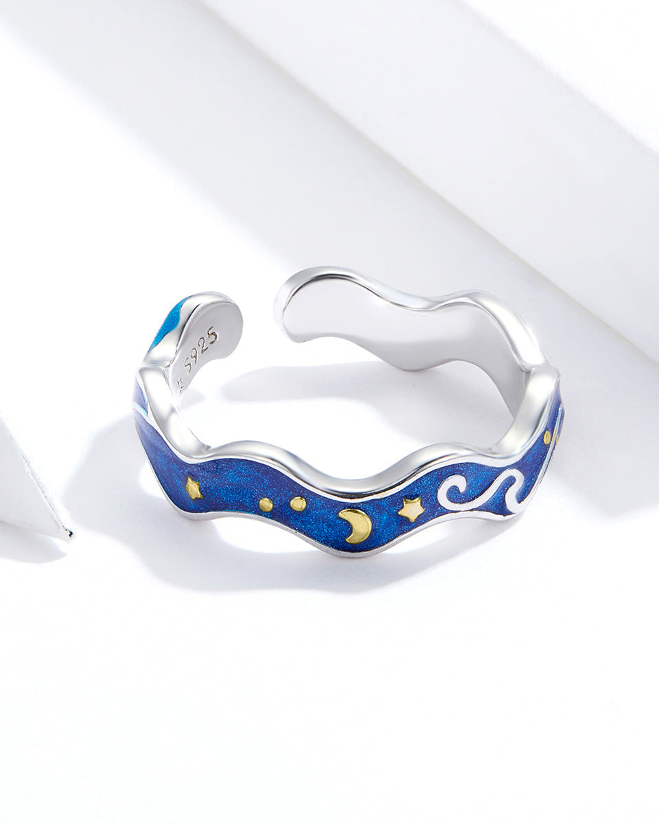 Inel din Argint Starry Sky From Van Gogh