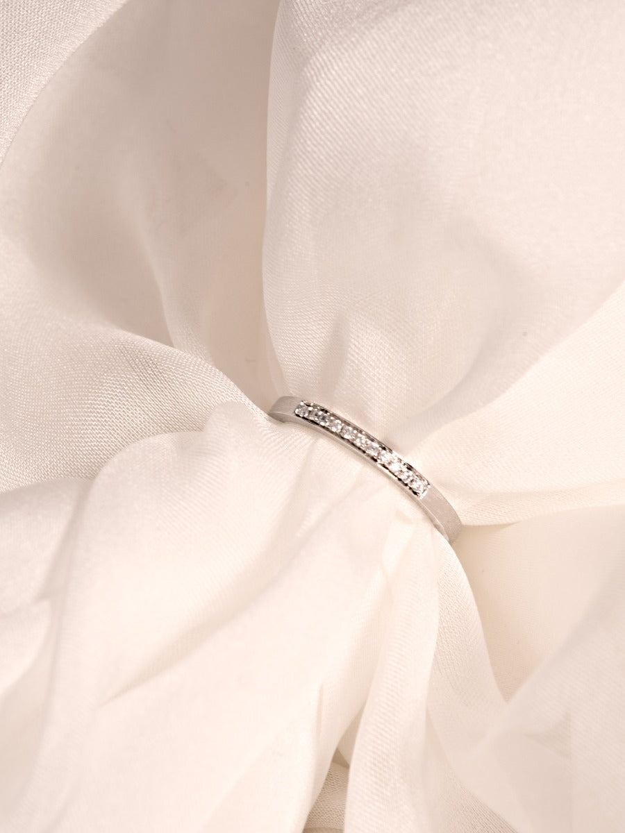 Verighetă aur 14K Light Reflections cu diamante model feminin