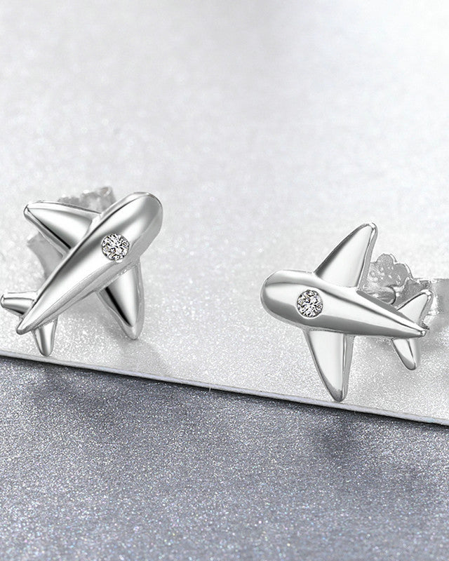 Cercei din Argint Cute Plane