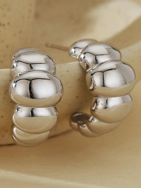 Cercei din Argint Silver Bold Bloom