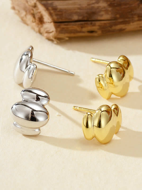 Cercei din Argint Gold Bold Glow