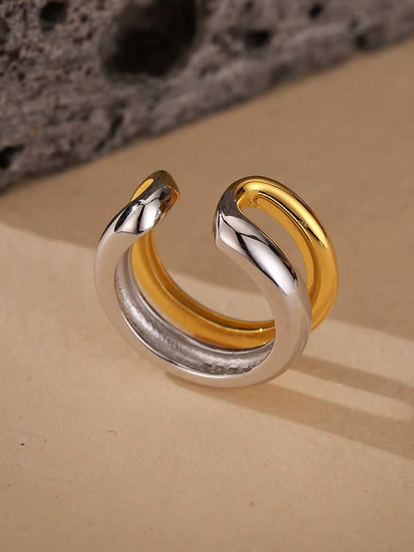 Cercel din Argint Cuff Echo Layers