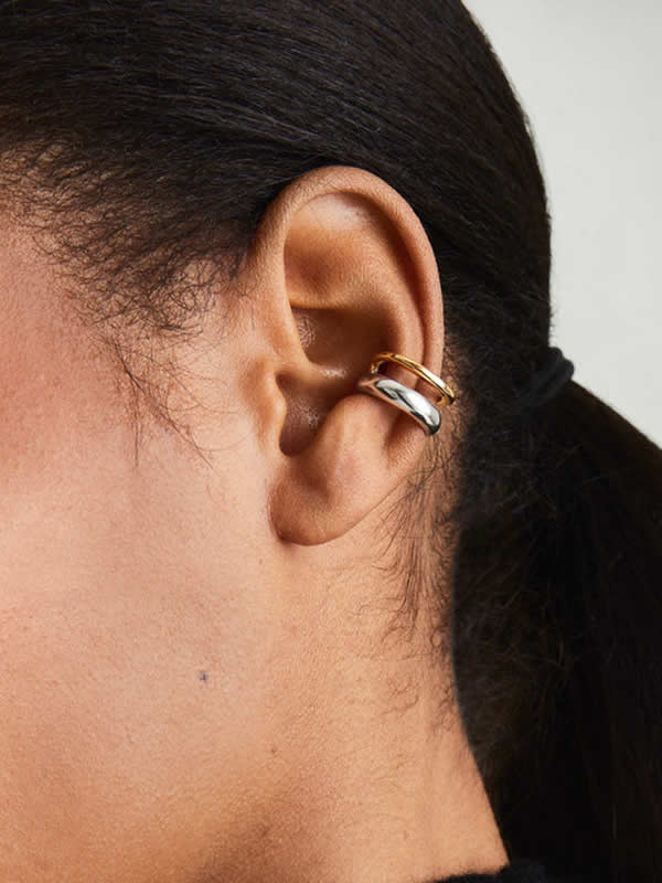 Cercel din Argint Cuff Echo Layers