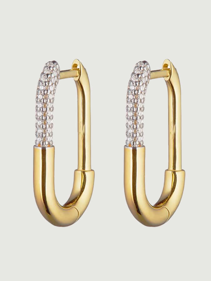 Cercei din Argint Gold Urban Spark