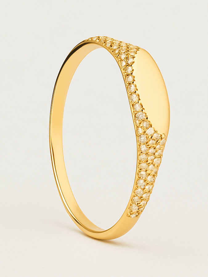 Inel din Argint Gold Gleam Horizon