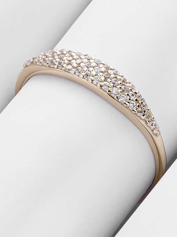 Inel din Argint Gold Lines of Light