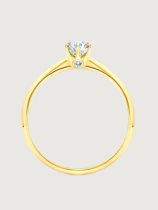 Inel de Logodna Imperial Splendor din Aur Galben cu Diamant 0.23Ct